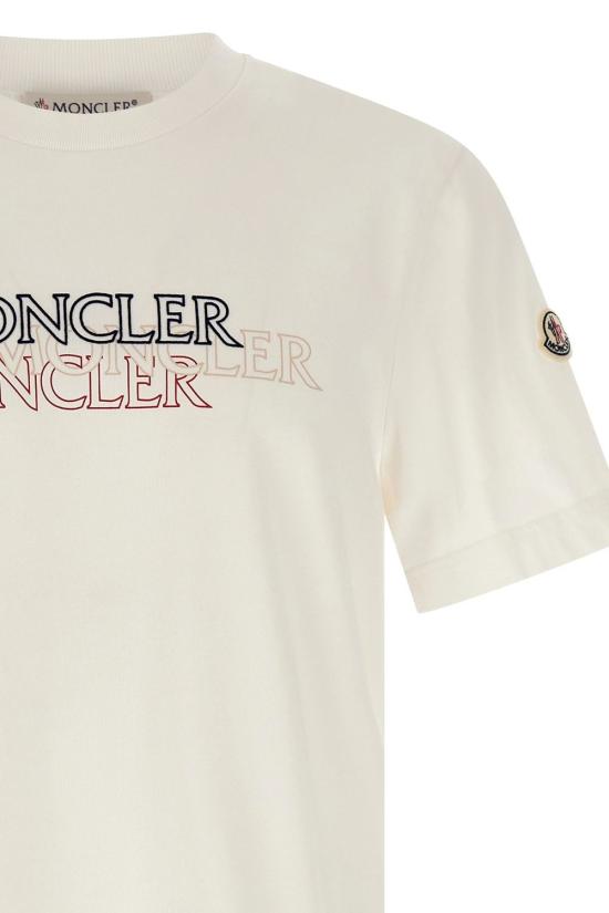 25FW 몽클레어 반팔 티셔츠 K20918C0005589AZ9 034 NATURAL - MONCLER