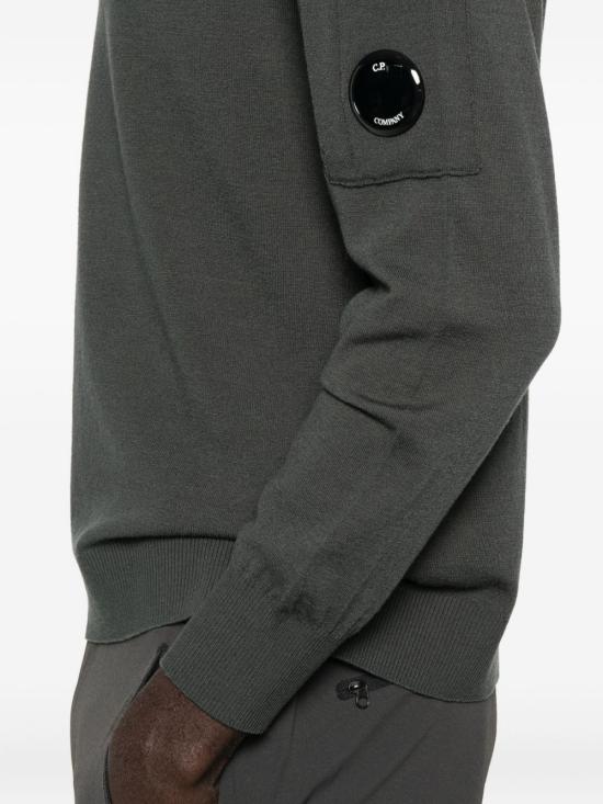 25FW 씨피 컴퍼니 스웨터 19CMKN037A005528A978 GREY - C.P. COMPANY
