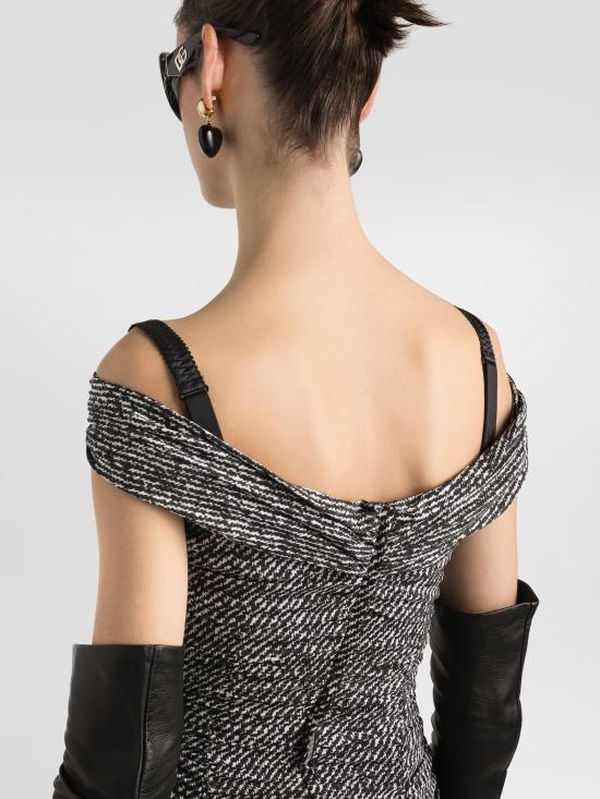 25FW 돌체앤가바나 미디 원피스 F6TWBTFSA72 HH5QT WHITE - DOLCE & GABBANA