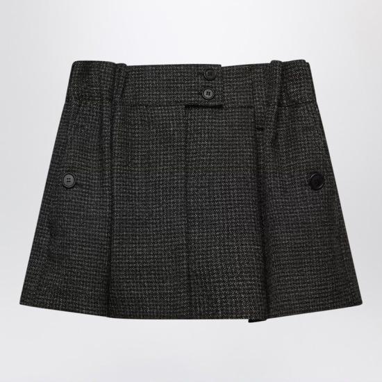 25FW 프라다 숏 스커트 P132ZGOOO17YS F0967 BLACK