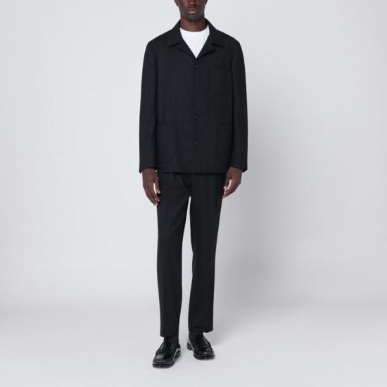 25FW 비아지오 산타니엘로 수트 세트 V738E3885N 99N BLACK