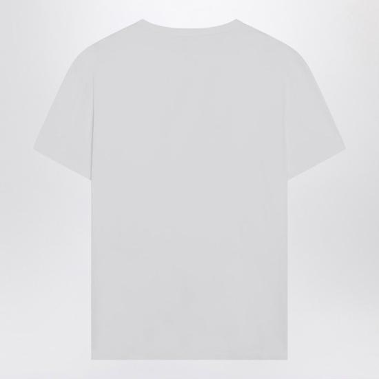 25FW 마르지엘라 디스토티드 로고 티셔츠 S30GC0701US22816 994 WHITE - MAISON MARGIELA