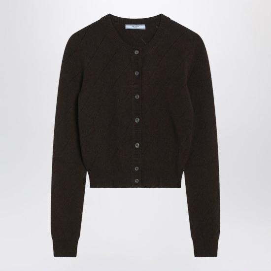 25FW 프라다 가디건 P25N75OOO171R F0003 BROWN