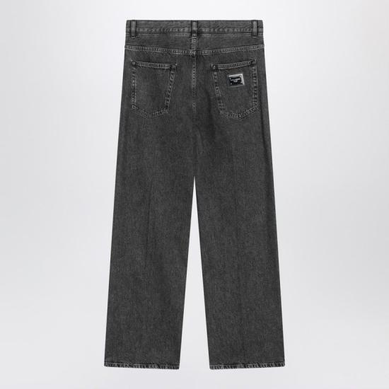 25FW 돌체앤가바나 스트레이트 팬츠 GP18LDG8OE1 S9001 BLACK - DOLCE & GABBANA