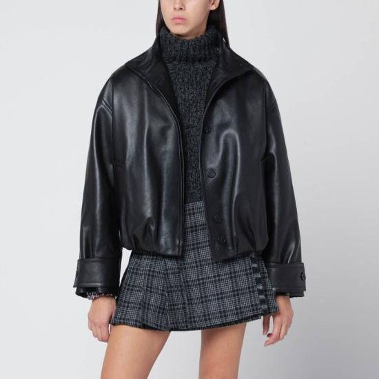 25FW 두라찌 가죽 자켓 FW25LO03PE0042 B001 BLACK