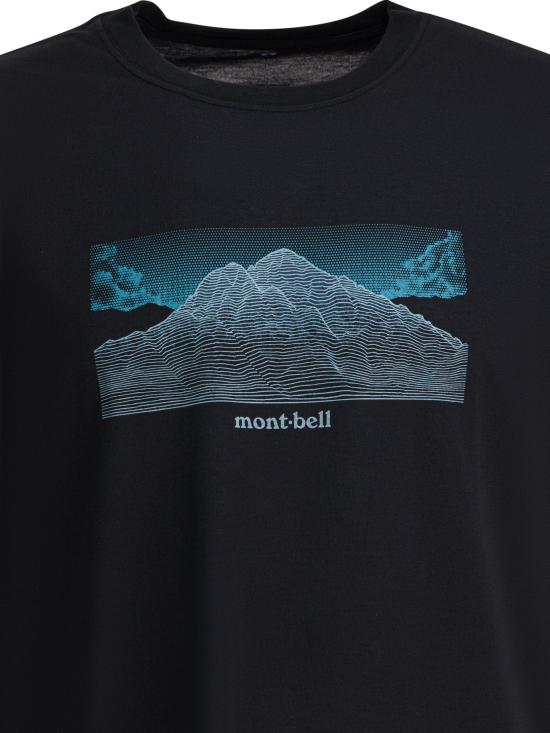 25FW 몽벨 반팔 티셔츠 2304624WICKRON T GEOGRAPHYBK Black - MONTBELL