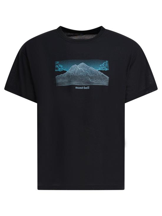 25FW 몽벨 반팔 티셔츠 2304624WICKRON T GEOGRAPHYBK Black