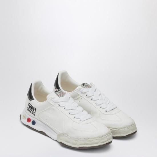 25FW 메종 미하라 야스히로 허비 OG 솔 캔버스 로우탑 스니커즈 A15FW736CO WHT WHITE