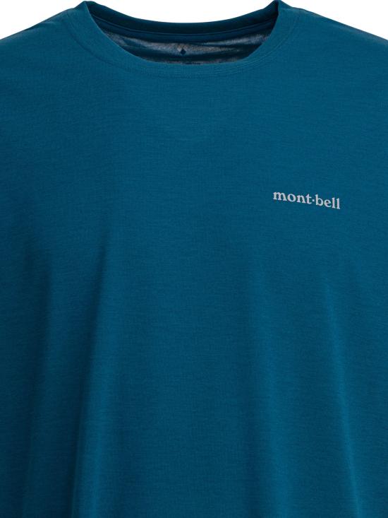 25FW 몽벨 반팔 티셔츠 2304545WICKRON T ONE POINTBGN Blue - MONTBELL