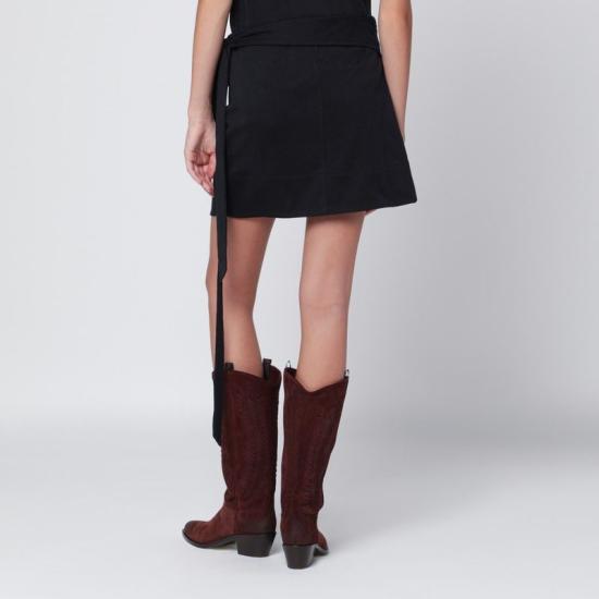 25FW 이자벨마랑 숏 스커트 PJU0198FDA1N41I 01BK BLACK - ISABEL MARANT