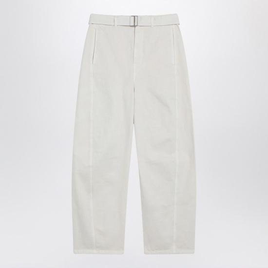 25FW 르메르 벨티드 트위스트 팬츠 PA326LD1065 WH027 BLUE