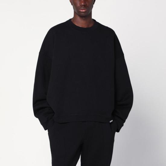 25FW 리프레젠트 스웨터 INM415CO 001 BLACK