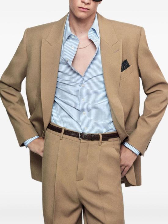 25SS 생로랑 수트 자켓 821895 Y405W7557 Beige - SAINT LAURENT