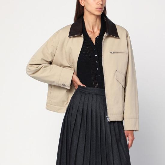 25FW 던스트 가죽 자켓 UDJU5C108CO I2 BEIGE