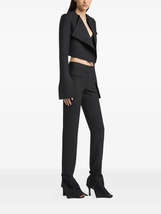 25FW 쿠레쥬 오블리크 테일러드 자켓 425CVE137PL0170 9999 BLACK - COURREGES