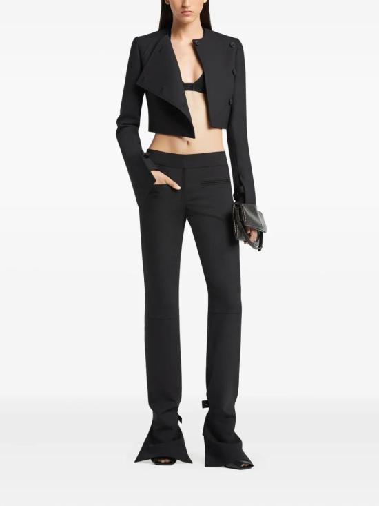 25FW 쿠레쥬 오블리크 테일러드 자켓 425CVE137PL0170 9999 BLACK - COURREGES