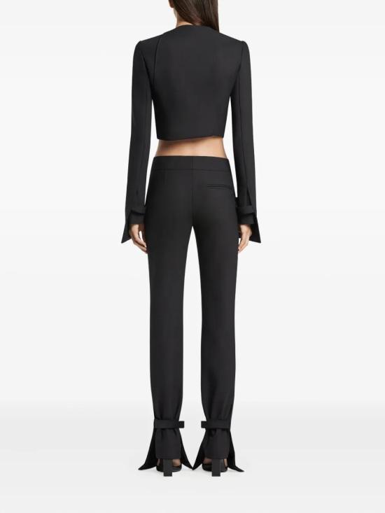 25FW 쿠레쥬 오블리크 테일러드 자켓 425CVE137PL0170 9999 BLACK - COURREGES