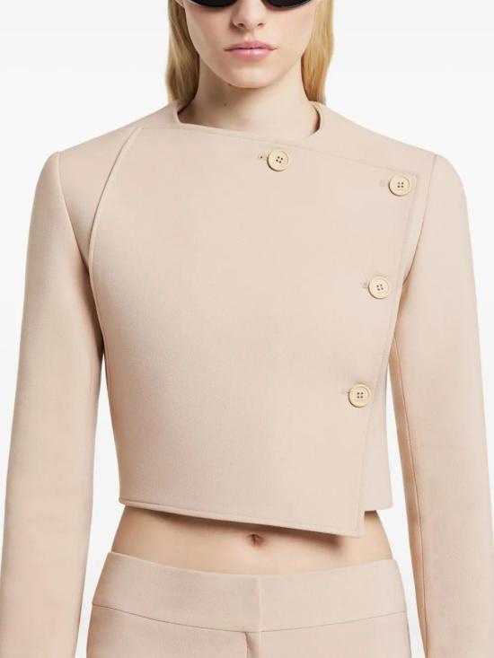 25FW 쿠레쥬 오블리크 테일러드 자켓 425CVE137PL0170 1150 LATTE - COURREGES