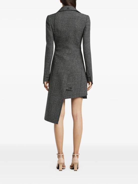 25FW 쿠레쥬 코트 425CMA251WO0150 9901 BLACK HERITAGE WHITE - COURREGES