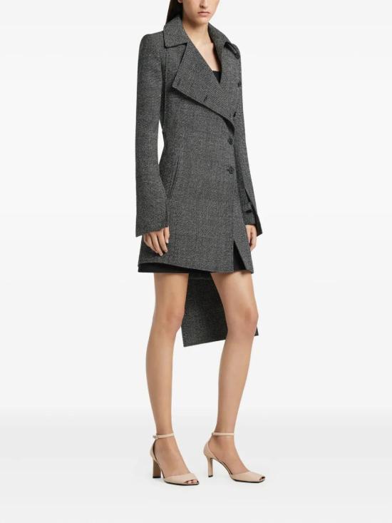 25FW 쿠레쥬 코트 425CMA251WO0150 9901 BLACK HERITAGE WHITE - COURREGES