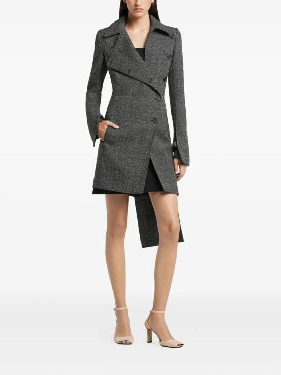 25FW 쿠레쥬 코트 425CMA251WO0150 9901 BLACK HERITAGE WHITE - COURREGES