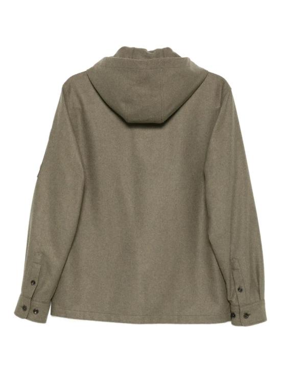 25FW 씨피 컴퍼니 펠트 후드 버튼 오버셔츠 19CMOS272A110498A 652 CAPERS - C.P. COMPANY