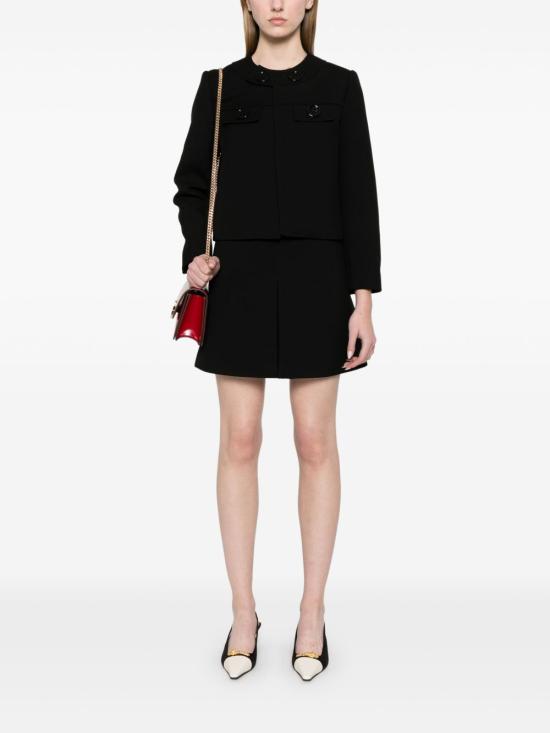 25SS 셀린느 미디 스커트 2J833 066V38NO Black - CELINE