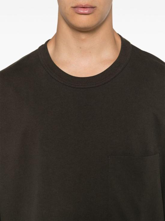 24FW 르메르 반팔 티셔츠 TO1290 LJ1022495 Brown - LEMAIRE