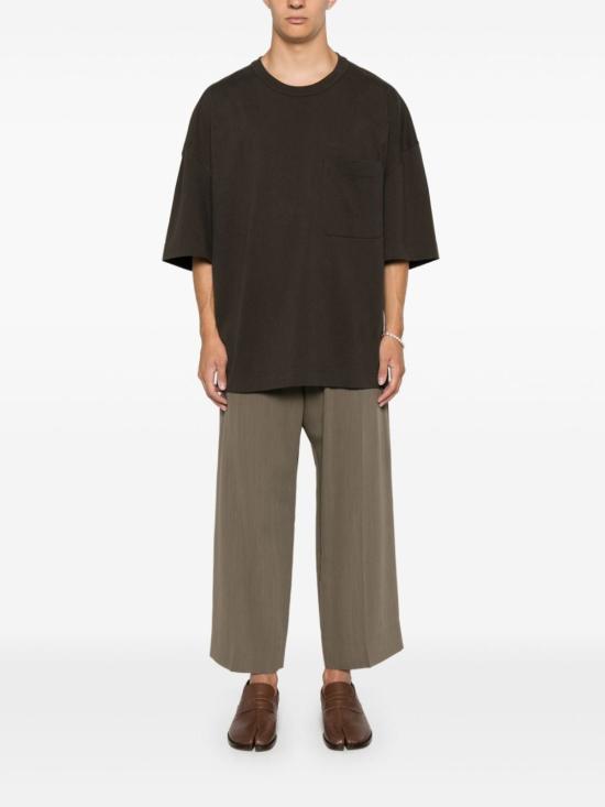 24FW 르메르 반팔 티셔츠 TO1290 LJ1022495 Brown - LEMAIRE