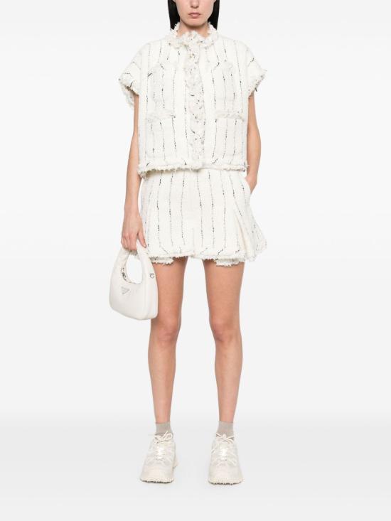 25SS 사카이 숏팬츠 25 07665 151 White - SACAI