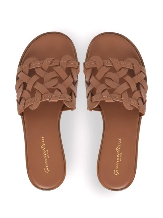 25SS 지안비토로시 샌들 G15970 05CUOCLNHAVA Leather Brown - GIANVITO ROSSI