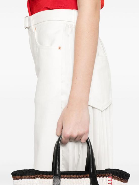 25SS 사카이 미디 스커트 25 07829 151 White - SACAI