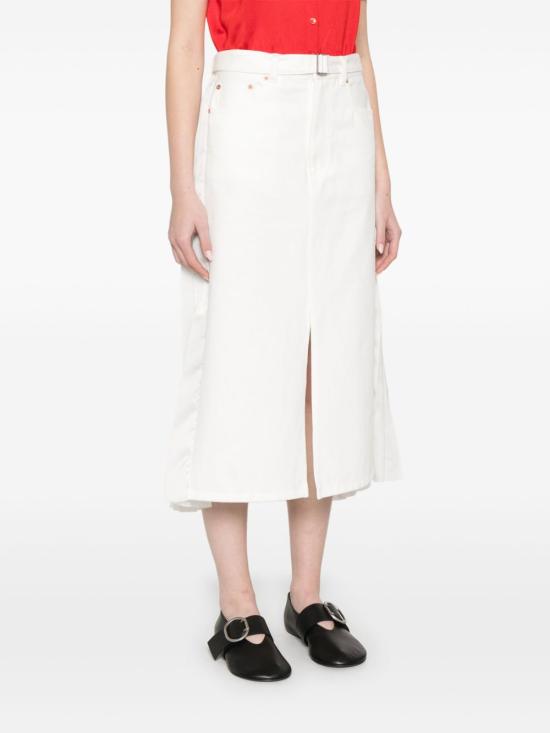 25SS 사카이 미디 스커트 25 07829 151 White - SACAI