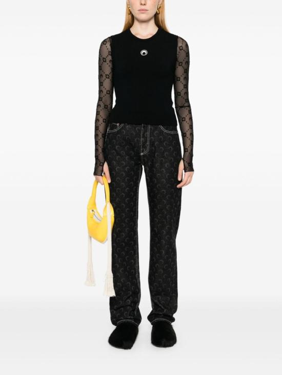 25SS 마린세르 스웨터 WTK043A CKNI0511BK99 Black - MARINE SERRE