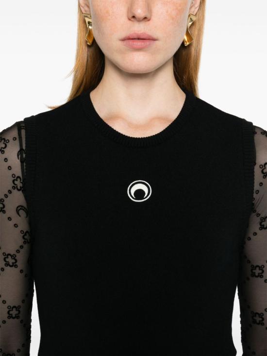 25SS 마린세르 스웨터 WTK043A CKNI0511BK99 Black - MARINE SERRE