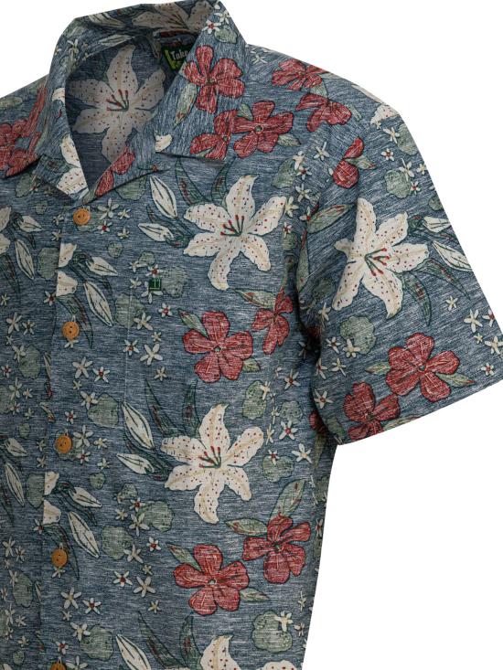 25FW 몽벨 긴팔 셔츠 2104729TAKE LOHA M S YAMAYURI 2 Light blue - MONTBELL