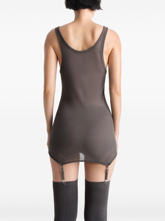 25SS 르메르 민소매 티셔츠 TO1367 LK1017449 Brown - LEMAIRE