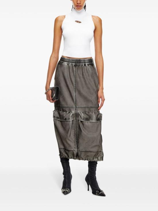 25SS 디젤 민소매 티셔츠 A13020 0DLAX100 White - DIESEL