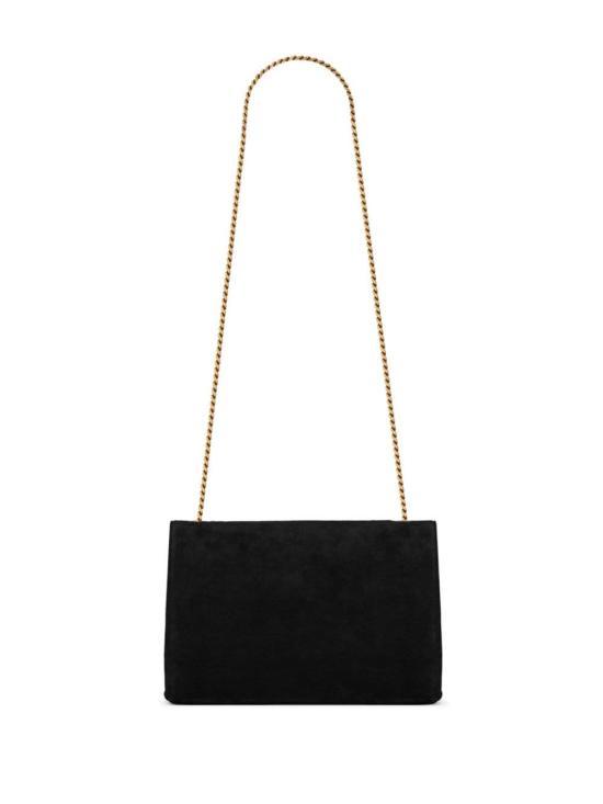 25SS 생로랑 케이트 미디움 리버시블 체인 백 스웨이드 앤 스무스 레더 553804 0UD7W1000 Black - SAINT LAURENT