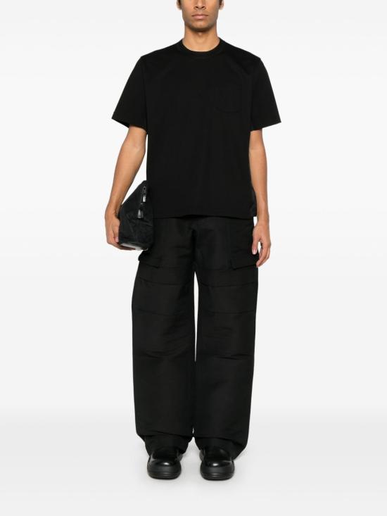 25SS 사카이 반팔 티셔츠 25 03644M 001 Black - SACAI