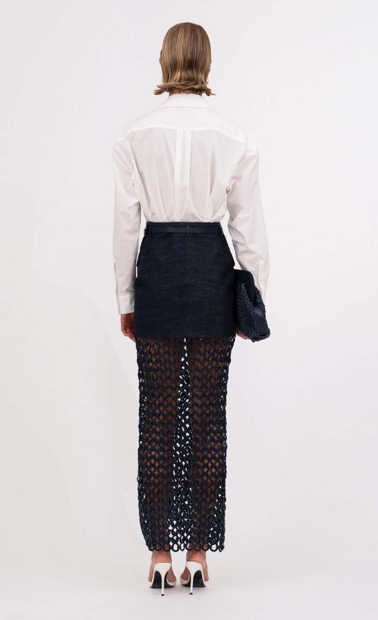  논살란트 레이블 데님 스커트 넌샬런트 라벨 브리아 스커트 데님 - NONCHALANT LABEL