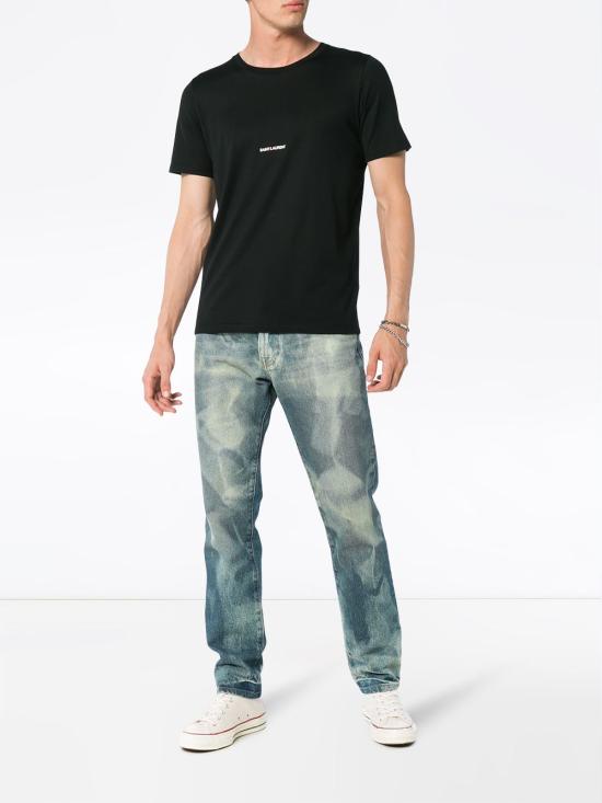 24FW 생로랑 반팔 티셔츠 464572 YB2DQ1000 Black - SAINT LAURENT