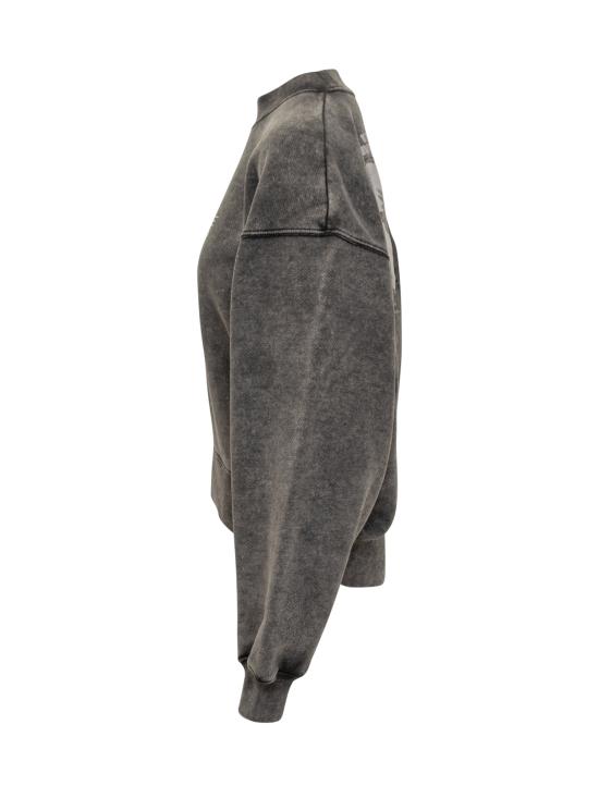 25FW 오프화이트 긴팔 티셔츠 OWBA075F25FLE002 1301 MARBLE BLACK WHITE - OFF WHITE