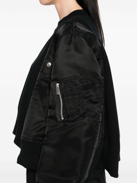 25SS 사카이 스웨터 25 07686 001 Black - SACAI
