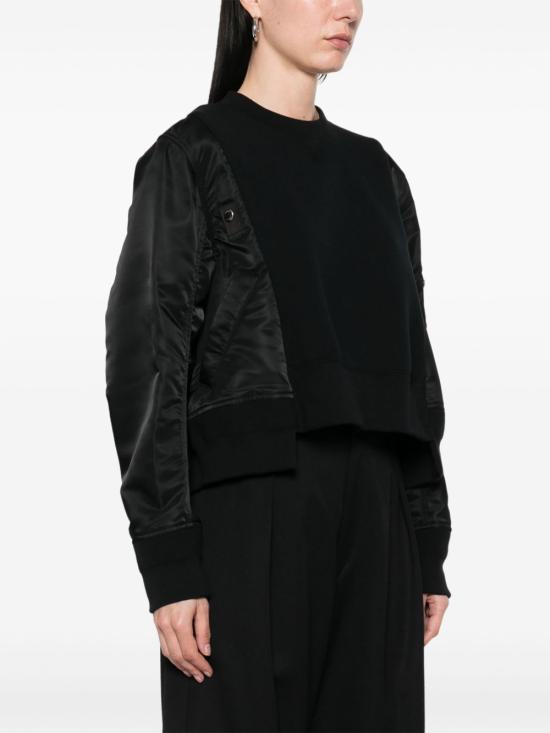 25SS 사카이 스웨터 25 07686 001 Black - SACAI