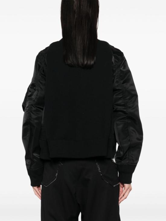 25SS 사카이 스웨터 25 07686 001 Black - SACAI