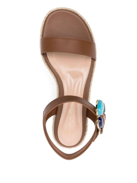 25SS 지안비토로시 샌들 G32558 05GOMCXJCUNT Leather Brown - GIANVITO ROSSI