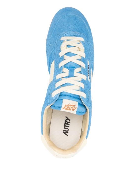 25SS 오트리 윈드스핀 스웨이드 레더 스니커즈 WSLM UB18 Blue - AUTRY