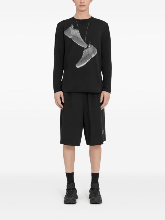 25SS MM6 X 살로몬 반팔 티셔츠 SH0GC0052 M20101900 Black - MM6 X SALOMON