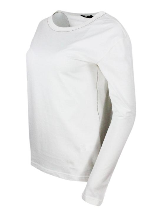 25FW 파비아나 필리피 반팔 티셔츠 JED274F599D6160142 White - FABIANA FILIPPI